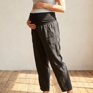 DKNY Black Maternity Casual Pants with Supportive Waistband
